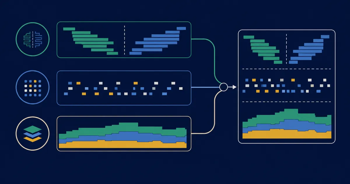 Educational diagram separating options quotes trades volume and open interest from aggregated analytics