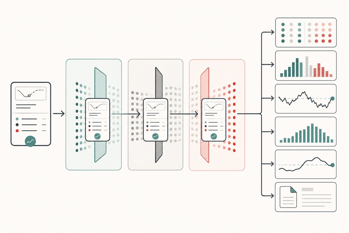 Diagram showing an option trade classified near bid mid or ask and checked against chain price and news context